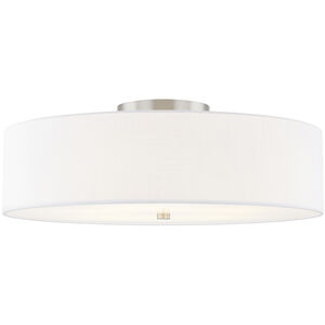 Textile Collection 6 Light 30.00 inch Semi-Flush Mount