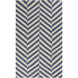 Frontier 36 X 24 inch Bright Blue, Cream Rug