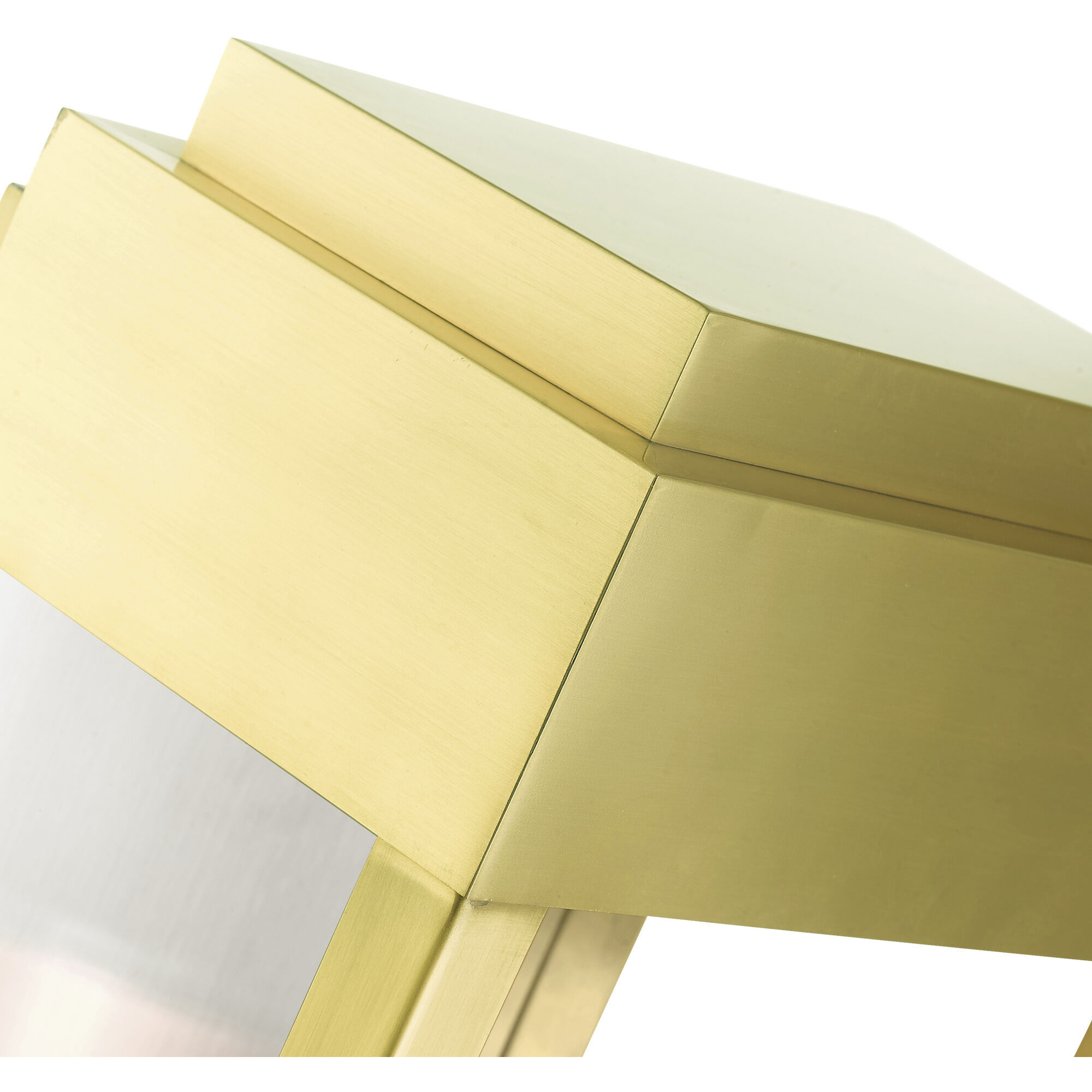 York 2 Light 19 inch Satin Brass Outdoor Wall Lantern