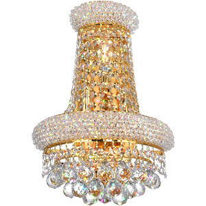 Empire 3 Light 12 inch Gold Wall Light