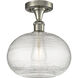 Ballston Ithaca 1 Light 10 inch Brushed Satin Nickel Semi-Flush Mount Ceiling Light