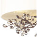 Winterberry 3 Light 16 inch Antique Darkwood Semi Flush Mount Ceiling Light