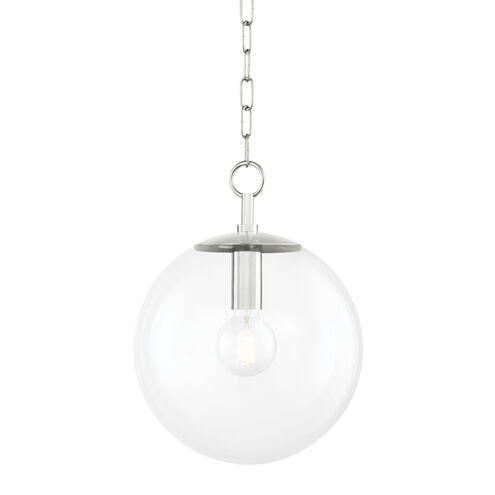 Juliana 1 Light 12 inch Polished Nickel Pendant Ceiling Light