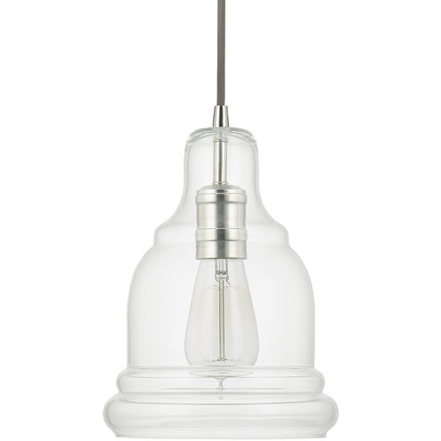 Ashlyn 1 Light 7.5 inch Polished Nickel Pendant Ceiling Light