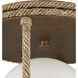 Passageway 1 Light 14.5 inch Dorado Gold Flush Mount Ceiling Light