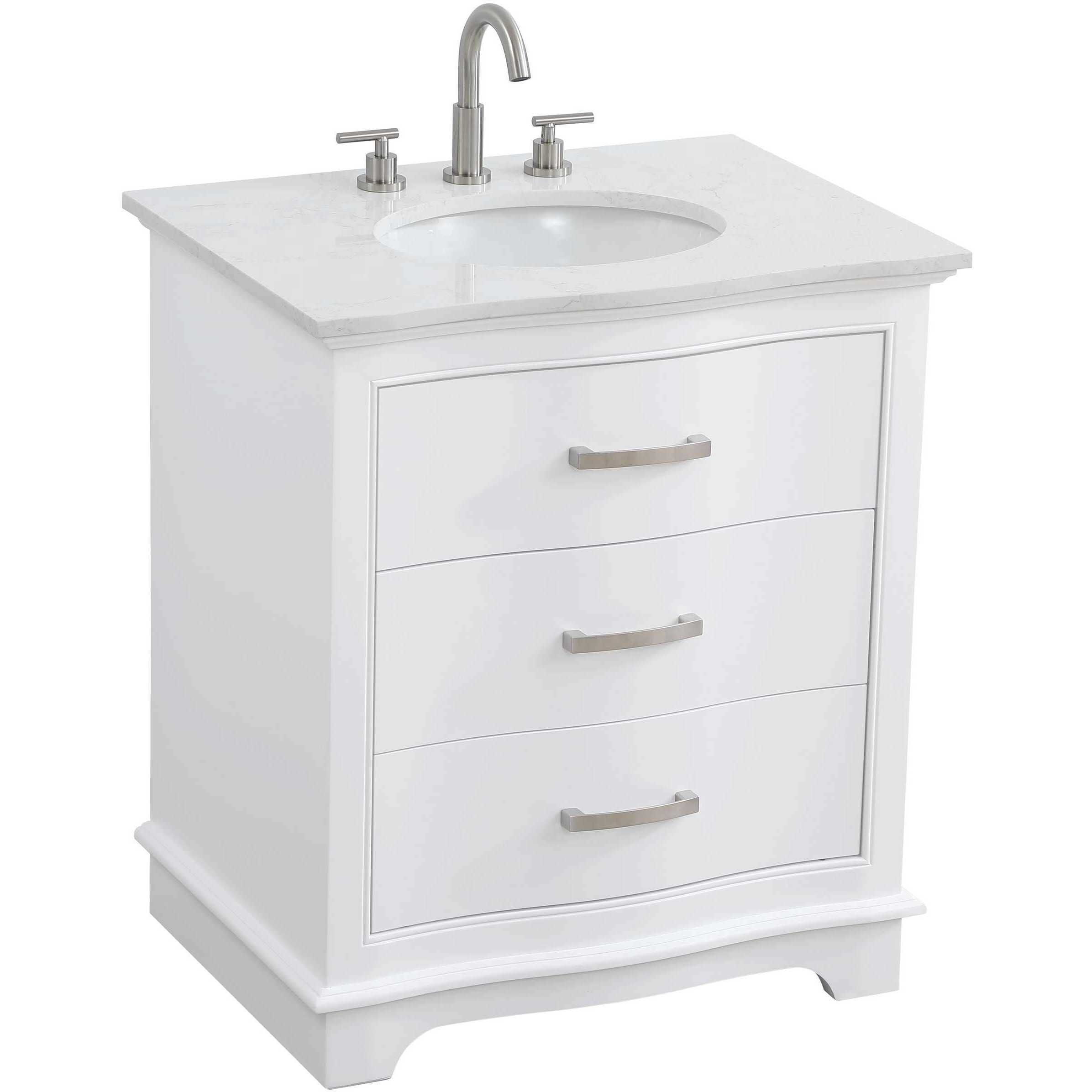 Knox 30 X 34 inch White Bathroom Vanity Cabinet