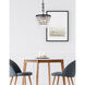 Nordic 4 Light 16 inch Black Pendant Ceiling Light