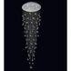 Rain Drop 12 Light 32 inch Chrome Flush Mount Ceiling Light