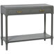 Samantha 35.5 X 13 inch Carbon Gray and Antique Gold Console Table