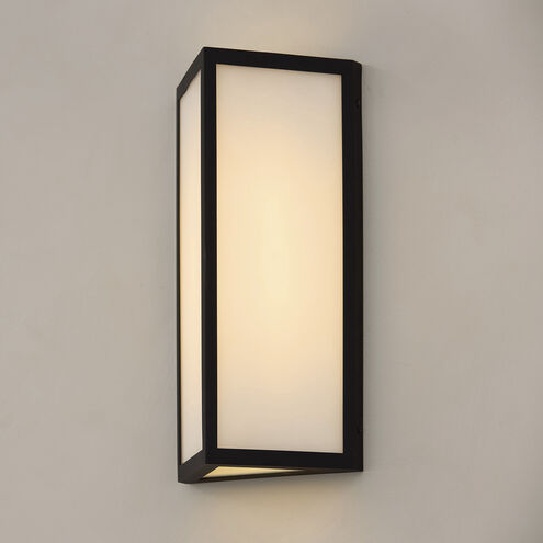 Irvin LED 15.25 inch Black Outdoor Wall Lantern