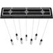 Original Glacier Avenue LED 11 inch Black Multi Port Pendant Ceiling Light in Bubbled