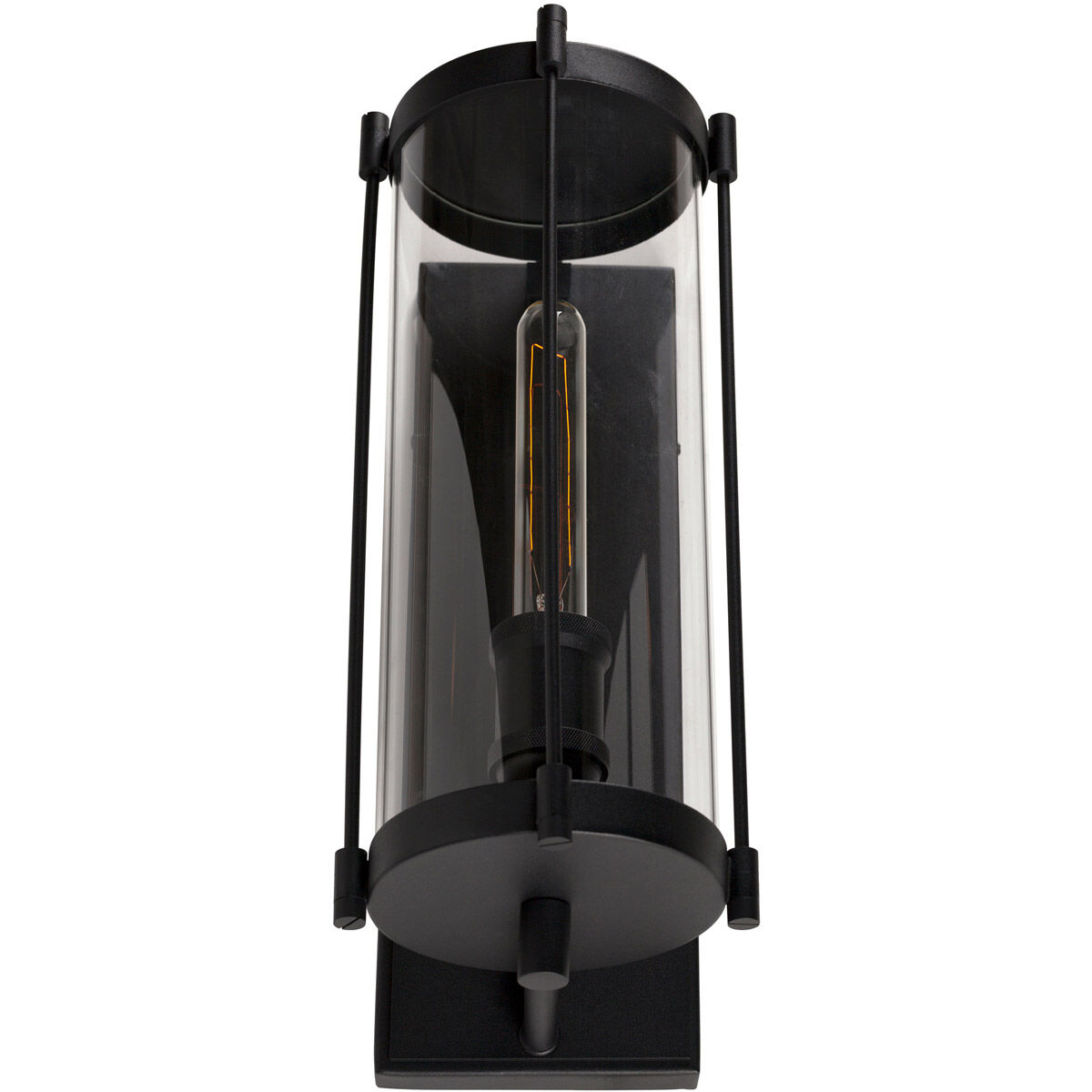 Hudson 1 Light 15 inch Black Outdoor Wall Lighting