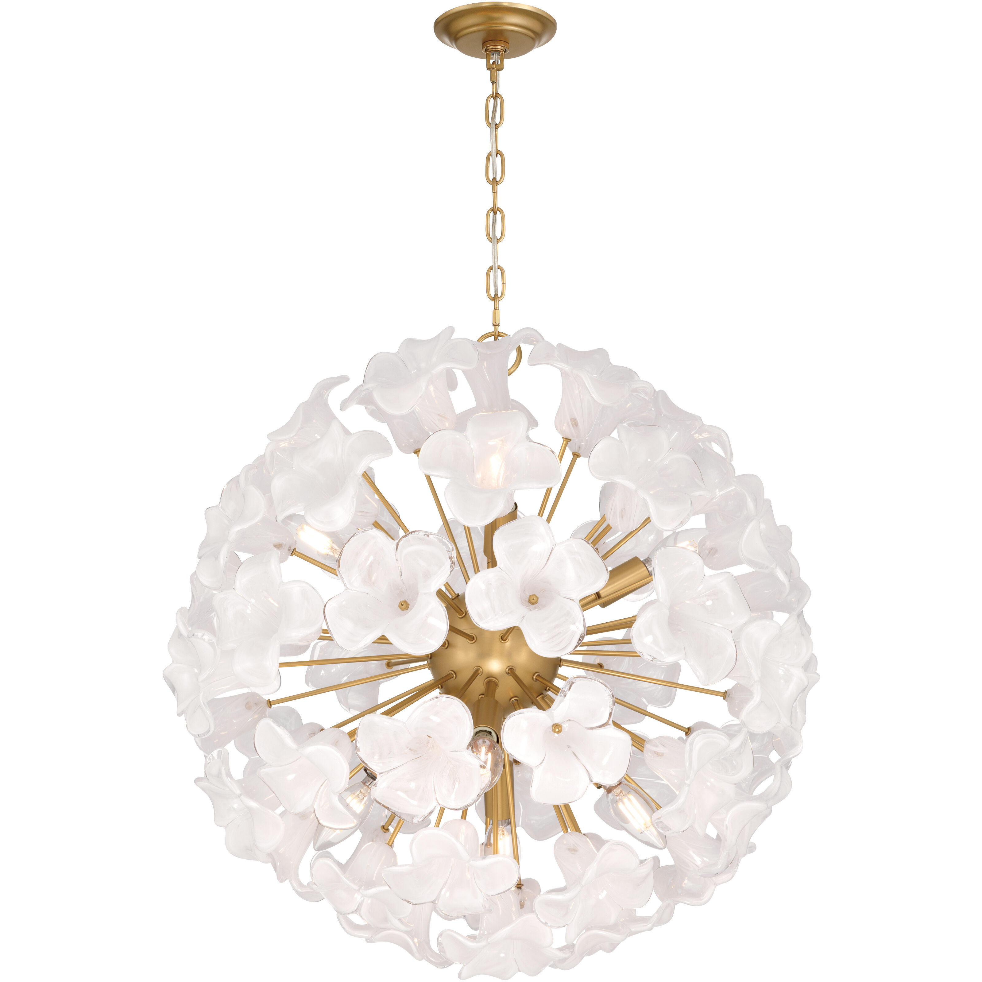 Bloome 8 Light 22 inch Legacy Brass Pendant Ceiling Light