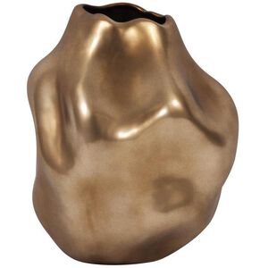Bronze Abstract 12 X 10.5 inch Vase