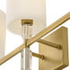 Anika 3 Light 23.25 inch Lacquered Brass Vanity Light Wall Light