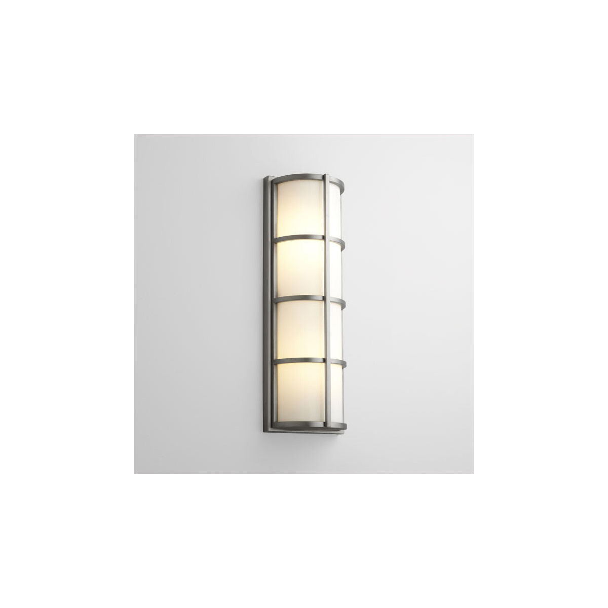 Leda 2 Light 22 inch Satin Nickel Outdoor Wall Sconce