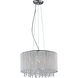 Spiral 7 Light 16.75 inch Polished Chrome Single Pendant Ceiling Light