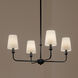 Pallas 4 Light 25 inch Black Chandelier Ceiling Light