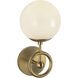 Alora Mood Fiore 1 Light 6 inch Brushed Gold Bath Vanity Light Wall Light