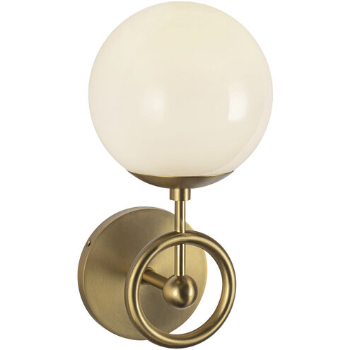 Alora Mood Fiore 1 Light 6 inch Brushed Gold Bath Vanity Light Wall Light