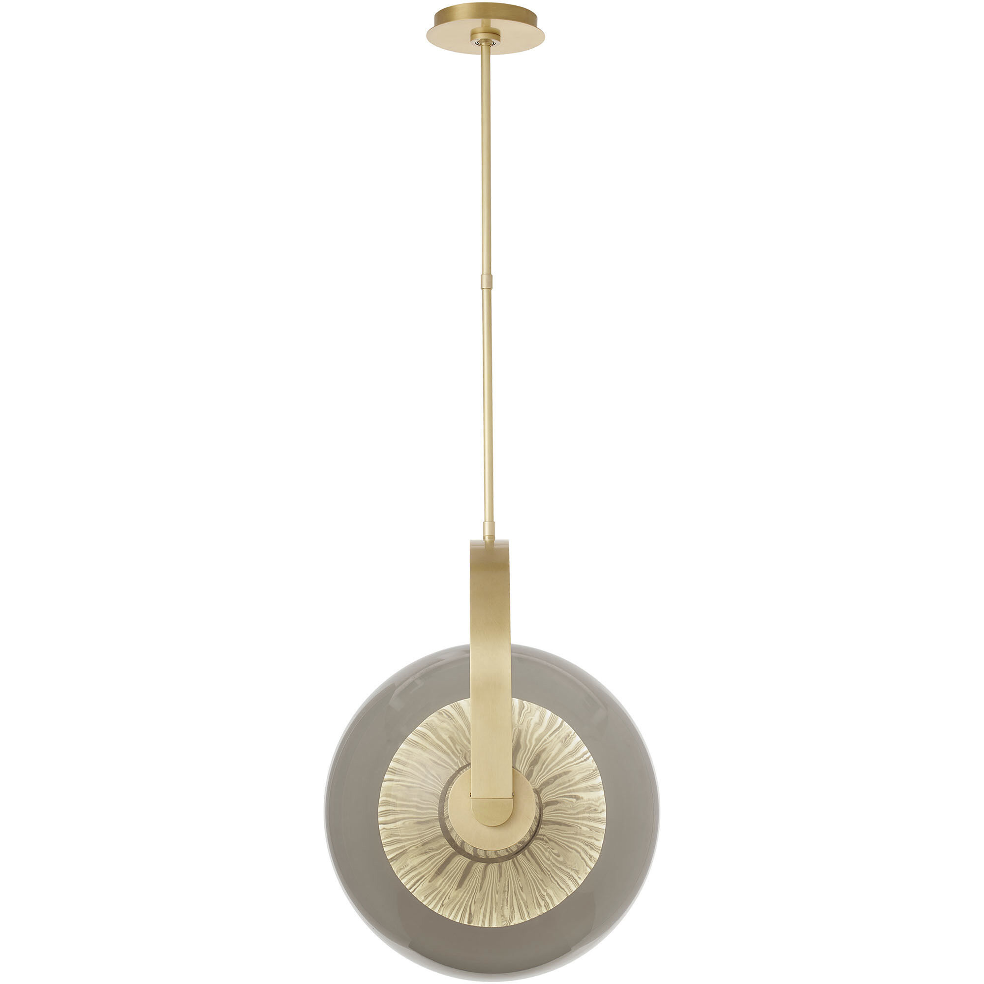 Sean Lavin Fues Line-Voltage Pendant Ceiling Light in Transparent Smoke Glass