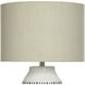 Cameron 30 inch 100.00 watt White and Gray Table Lamp Portable Light