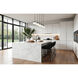 Renaud LED 46 inch Matte Black Linear Chandelier Ceiling Light