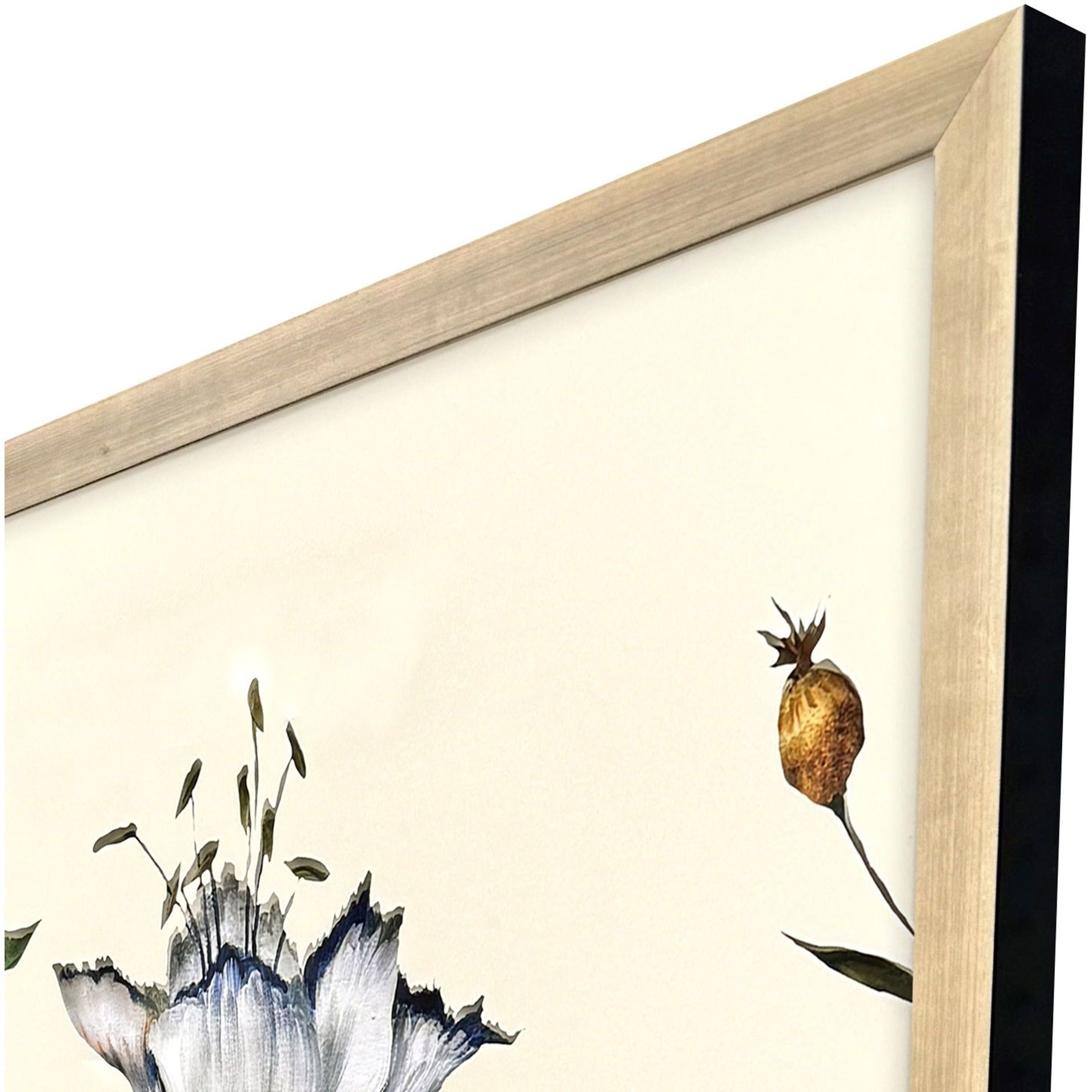 Garden of Eden Blue and Beige and Green and Multi Framed Art, The Studio