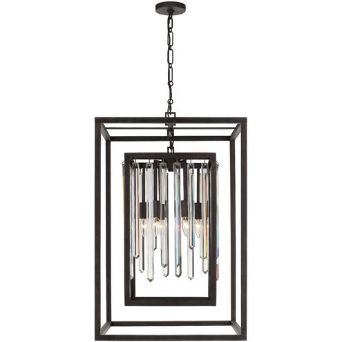 Hollis 6 Light 21 inch Forged Bronze Chandelier Ceiling Light