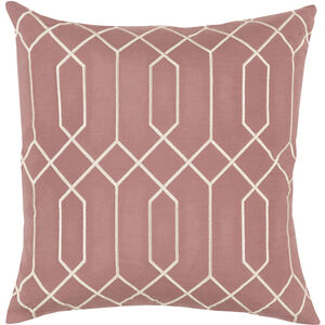 Skyline Plum/Ivory Accent Pillow in 22 x 22