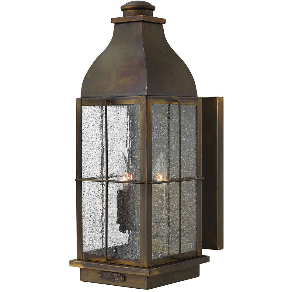 Heritage Bingham LED 21 inch Sienna Outdoor Wall Mount Lantern, Large