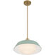 Xander 1 Light 16 inch Vibrant Gold Pendant Ceiling Light