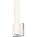Tubo Slim LED 4.25 inch Polished Chrome ADA Sconce Wall Light in Flat