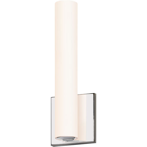 Tubo Slim LED 4.25 inch Polished Chrome ADA Sconce Wall Light in Flat