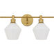 Gene 2 Light 19 inch Brass Wall sconce Wall Light
