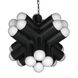 Massimo 24 Light 32 inch Matte Black Chandelier Ceiling Light