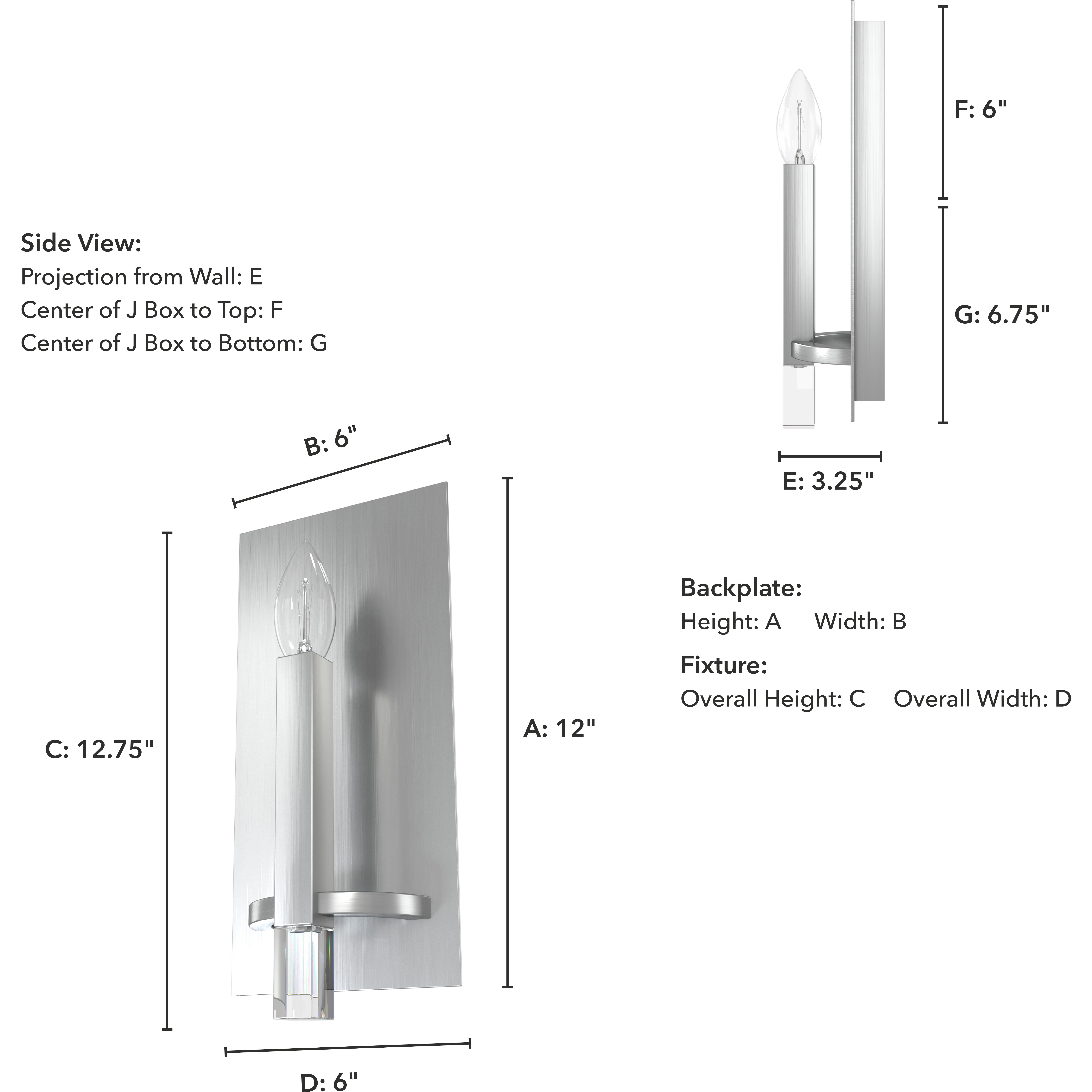 Sunjai 1 Light 3 inch Brushed Nickel Wall Sconce Wall Light