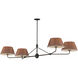 Dunbridge 4 Light 62 inch Antique Bronze Linear Pendant Ceiling Light