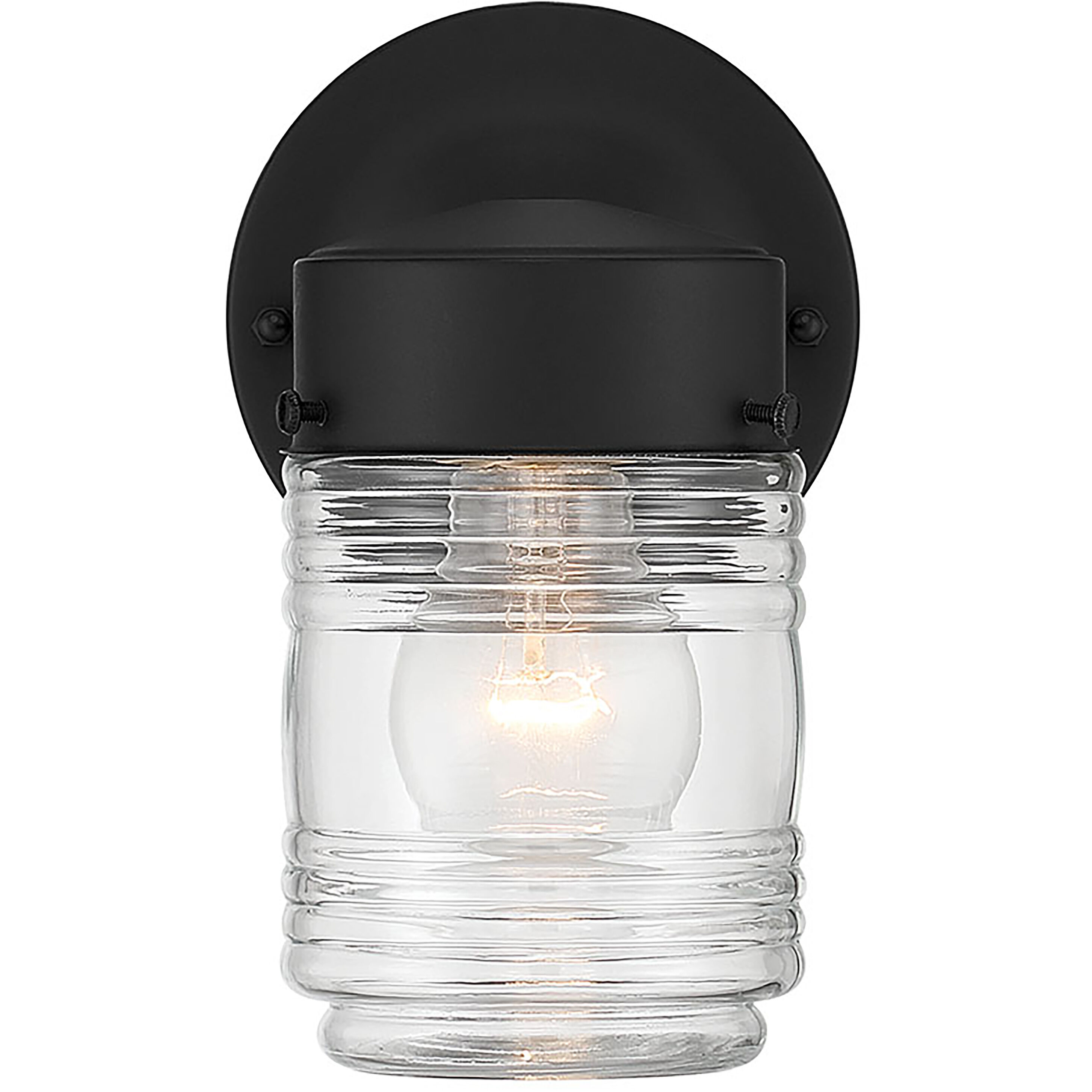 Bravyn 1 Light 7.5 inch Powder Coated Black Outdoor Wall Sconce