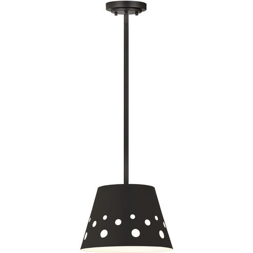 Katie 1 Light 12 inch Matte Black Pendant Ceiling Light