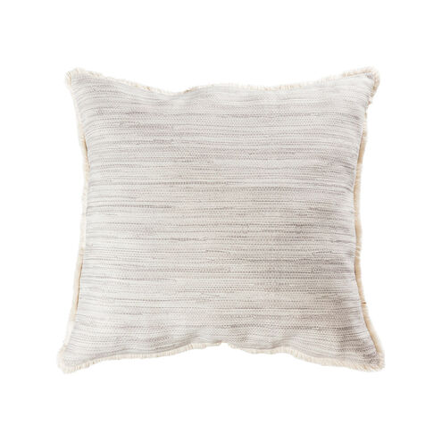 Mossley 24 X 6 inch Cream/Grey Pillow, Fringe