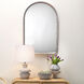 Arch 36 X 24 inch Silver Leaf Metal Wall Mirror