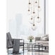 Aster LED LED Classic Silver Chandelier Ceiling Light, Round Multi-Pendant