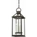Sanders 4 Light 9 inch French Iron Outdoor Pendant