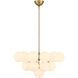 Lunara 19 Light 28 inch Legacy Brass Convertible Chandelier/Semi-Flush Mount Ceiling Light