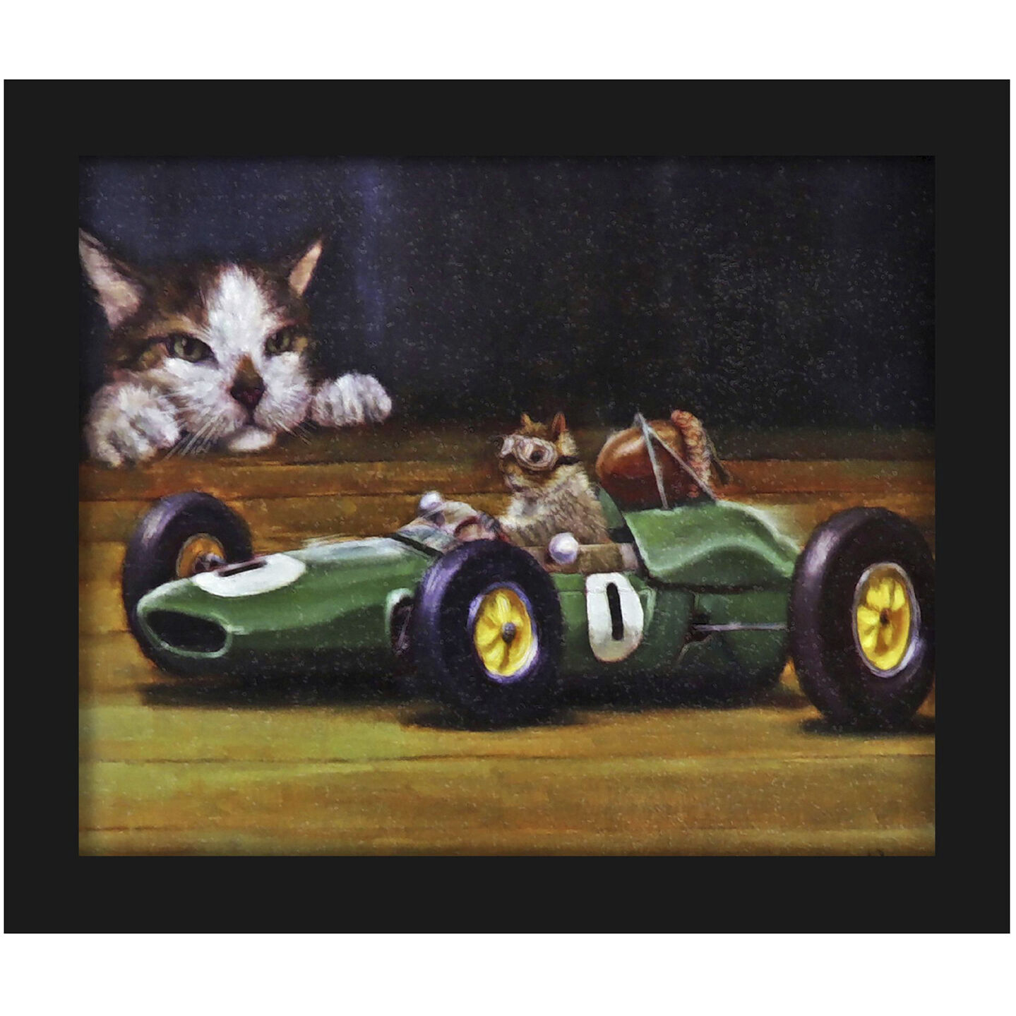 Animals 11 X 9 inch Non-Glass Framed Art, Propac