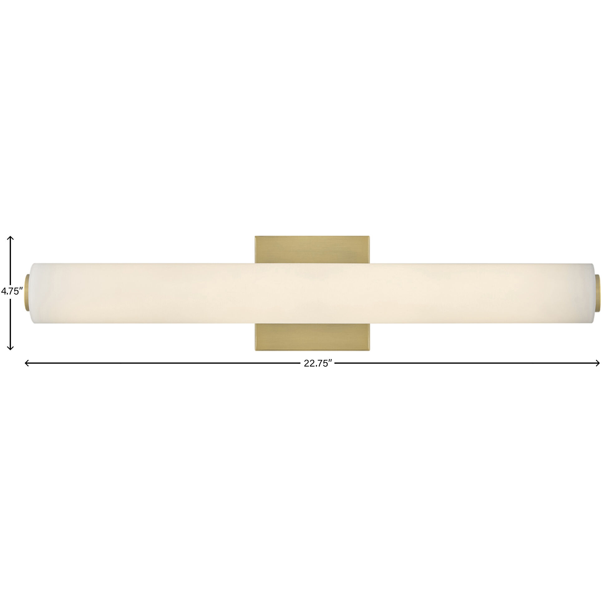 Marti LED 22.75 inch Lacquered Brass Bath Light Wall Light, Linear