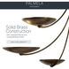 Palmela 4 Light Lacquered Bronze Convertible Chandelier Ceiling Light
