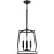 Thea 4 Light 12 inch Matte Black Foyer Ceiling Light