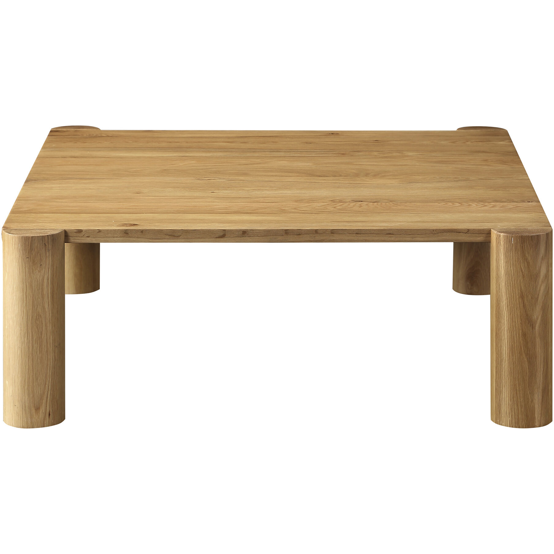 Post 36 X 36 inch White Coffee Table